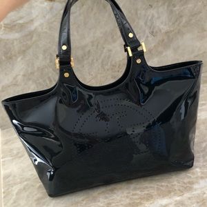 Tory Burch Navy Patent Bag